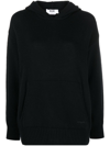 MSGM HOODED WOOL-CASHMERE JUMPER
