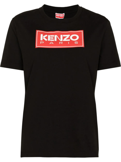 Kenzo Logo-print Cotton T-shirt In Multicolor