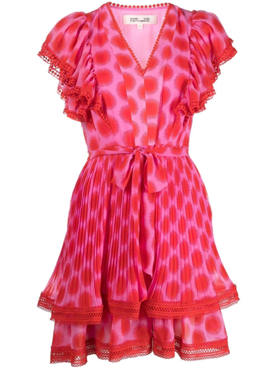 Diane Von Furstenberg Pippa Sun-print Mini Dress In Multi