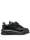 Versace Odissea Medusa Head Lace-up Sneakers In Black