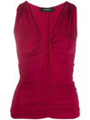 Isabel Marant Jillya Viscose Stretch Jersey Top In Red