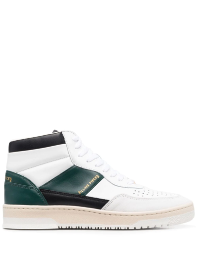 Filling Pieces Colour-block Panelled Sneakers In Green