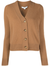 VINCE RIBBED-KNIT CASHMERE CARDIGAN