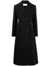 Chloé Notched-collar Belted Single-breasted Coat In Blue
