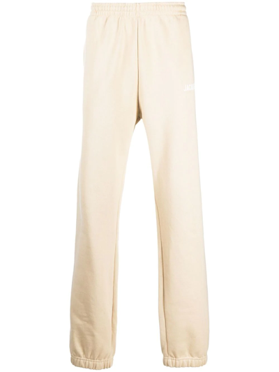 Jacquemus Mens Light Beige Le Jogging Tapered-leg Organic Cotton-jersey Jogging Bottoms