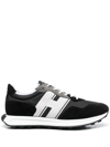 Hogan Low-top Sneakers H601 Suede In Black