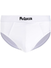 Alexander Mcqueen Logo-print Waistband Briefs In White