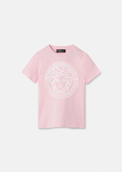 Versace , Medusa Kids T-shirt, Light Pink, 8a In Light Pink