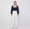 Simkhai Sidney Poplin Bustier Top In Midnight