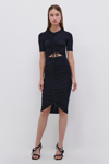 Jonathan Simkhai Anya Midi Skirt In Black