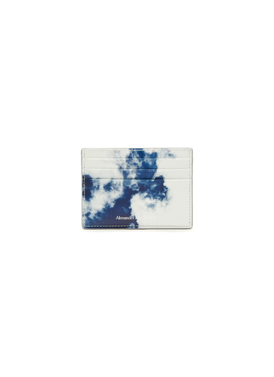 ALEXANDER MCQUEEN SKY PRINT CARD HOLDER 