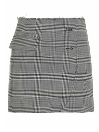 Vetements 'tailored' Miniskirt In Gray