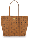 Mcm Shopper Bag In Medium Brown