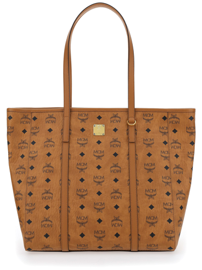 Mcm Shopper Bag In Brown