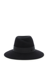 Maison Michel Virginie Water-resistant Wool Felt Fedora Hat In Nero