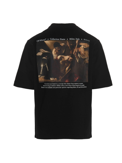 Off-white Caravaggio Crowning T-shirt In Black | ModeSens