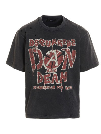 Dsquared2 D And D Iron T-shirt In Gray