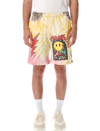 Market Logo-print Tie-dye Track Shorts In Tie Dye