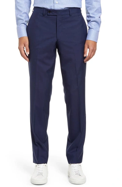 Ted Baker Jefferson Wool Dress Pants In Blue