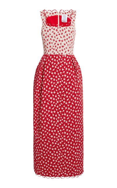 knee length dresses for ladies Black Jacquard Maxi Dress