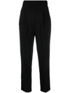 Pinko Front-pocket High-waisted Trousers In Schwarz