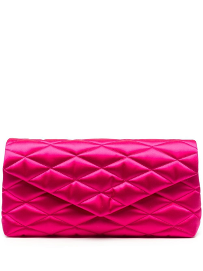 Saint Laurent Sade Puffer Quilted Clutch Bag In Default Title