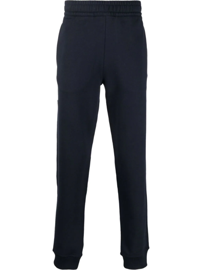 Burberry House Check-panelled Track Trousers In Blue