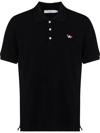 Maison Kitsuné Embroidered Logo  Shirt Polo Black
