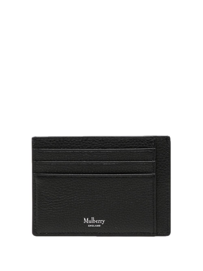 Mulberry Small Leather Cardholder In Black