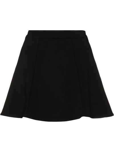 Reformation Liene A-line Mini Skort In Black