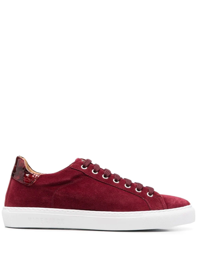 Hide & Jack High-shine Heel-counter Sneakers In Red