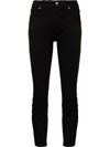 Good American Good Legs High Rise Crop Skinny Jeans In Black