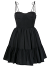 Staud Landry Bustier Mini Dress In Black