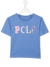 Polo Ralph Lauren Blue Logo Print Cotton T-shirt In Blue