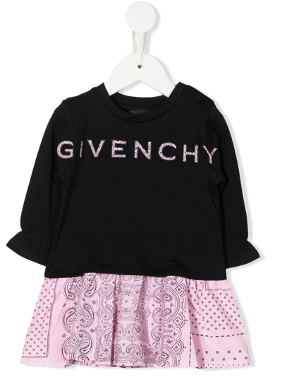 Givenchy Baby Girl's & Little Girl's 4g Bandana Cotton Dress In Black