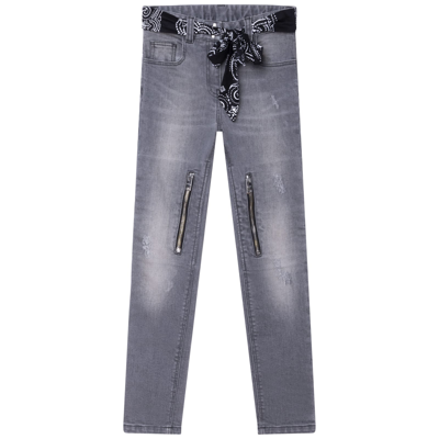 Givenchy Kids' Jeans With Lightened Effect In Denim