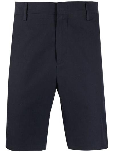 Paul Smith Straight-leg Bermuda Shorts In 蓝色