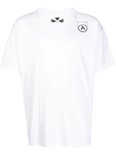 Acronym Logo Cotton T-shirt In White