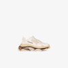 Balenciaga Triple S Faux-leather And Mesh Trainers In Neutrals