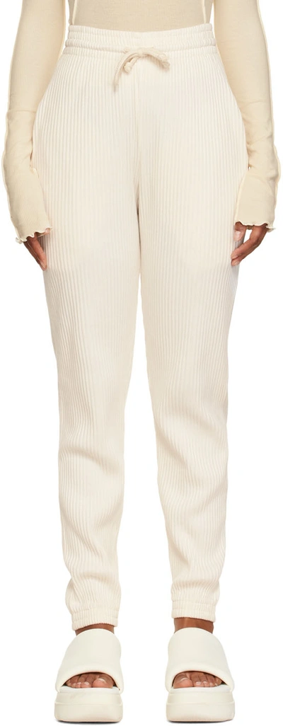 Baserange Off-white Organic Cotton Lounge Pants In Off White