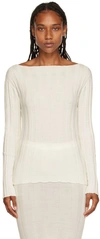 Baserange Off-white Adler Sweater In Undyed
