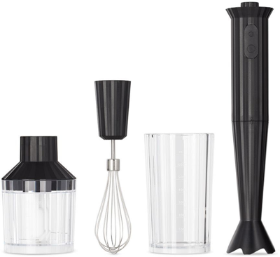 Alessi Black Plissé Hand Blender Set