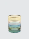 Vietri Regalia Deco Double Old Fashioned In Green