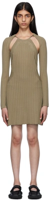 Eytys Khaki Cleo Minidress In Hazel