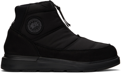 Canada Goose Black Cypress Quilted Boots In Nero