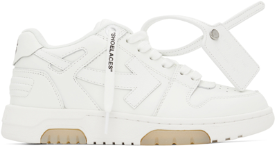 Off-white Out Of Office Panelled Lace-up Sneakers In White