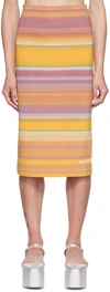 Marc Jacobs Purple 'the Tube Skirt' Midi Skirt In 501 Purple Multi