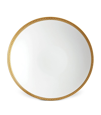 L'objet Soie Tressée Soup Plate (23cm) In Gold