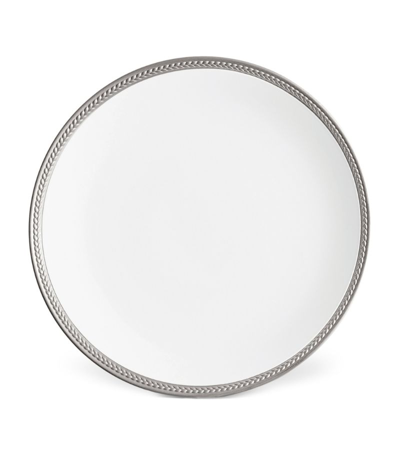 L'objet Soie Tressée Dinner Plate (27cm) In Silver
