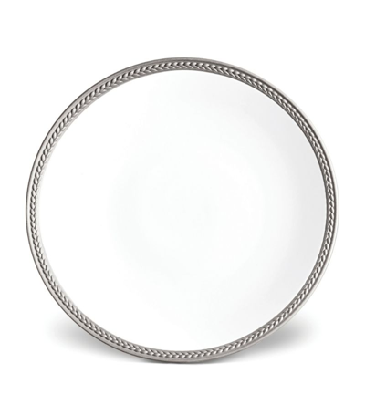 L'objet Soie Tressée Dessert Plate (22cm) In Silver